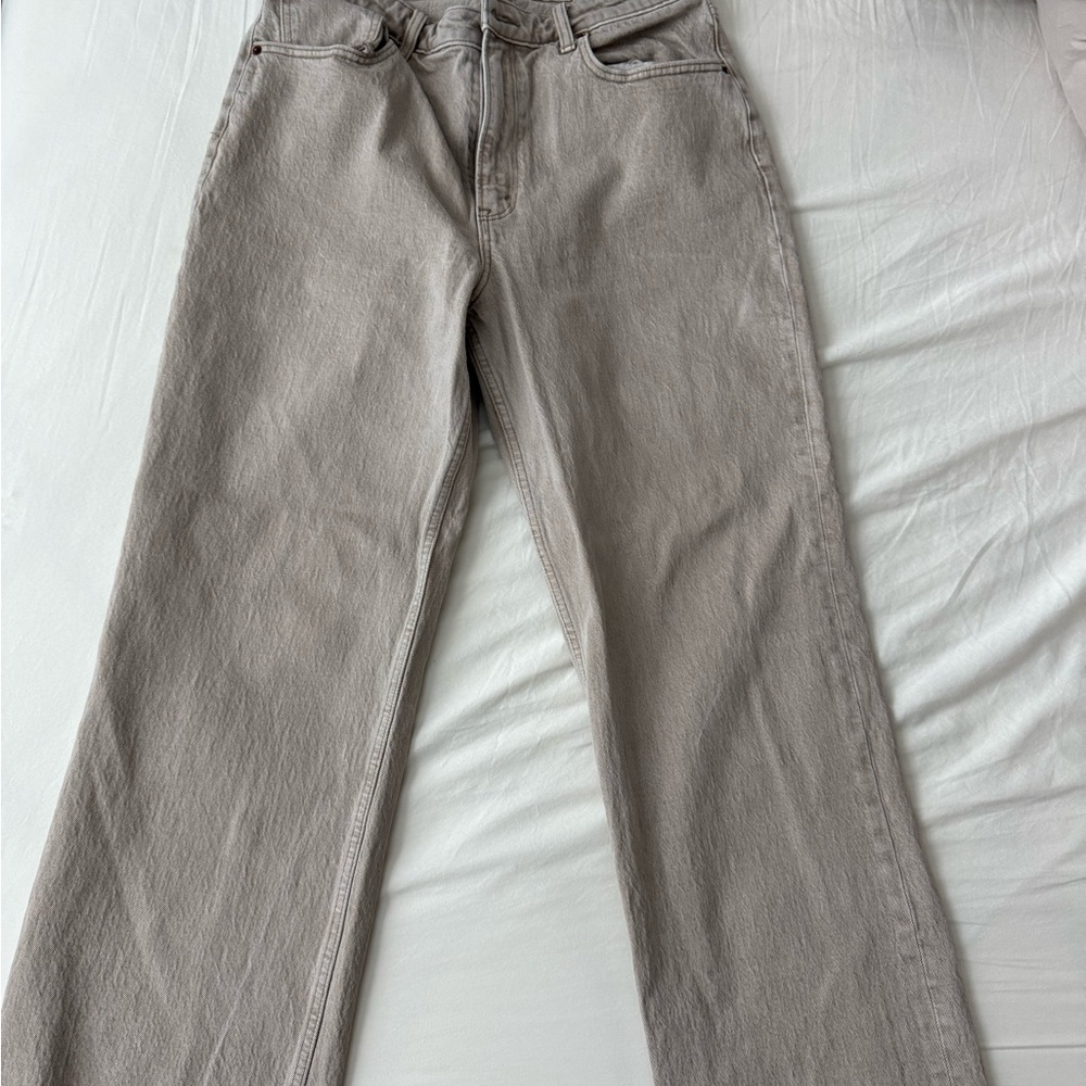 Abercrombie & Fitch Light Tan High-Rise Jeans